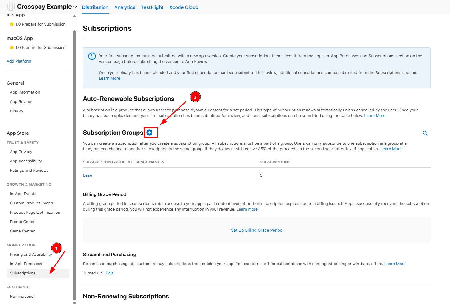 Create AppStore Subscription Guide