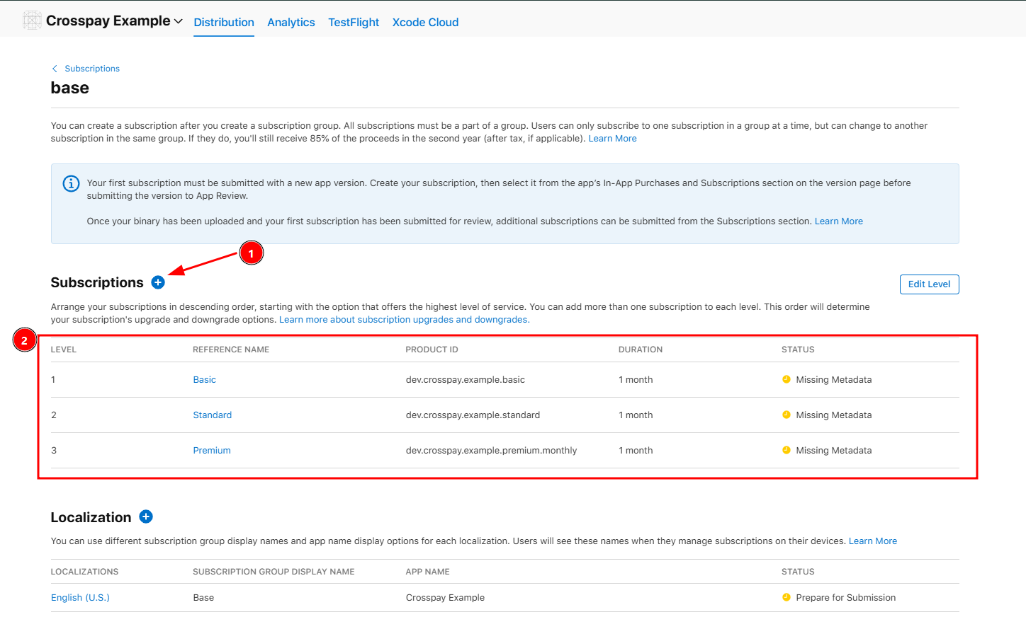 Create AppStore Subscription Guide