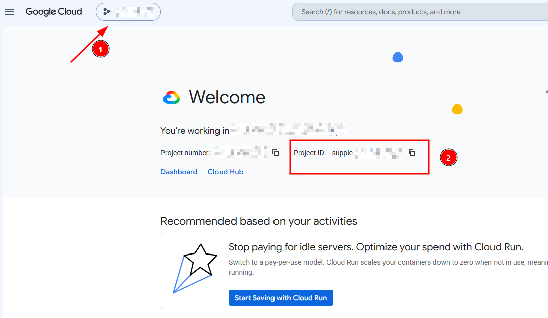 Project ID Google Cloud