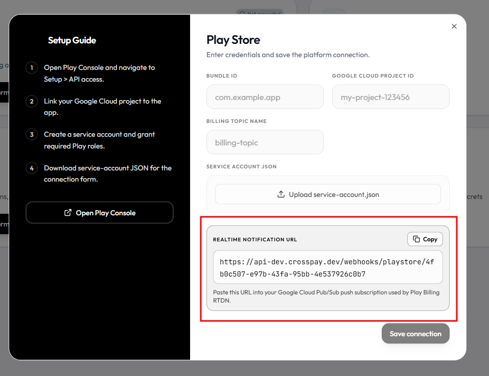 Orca PlayStore Integration