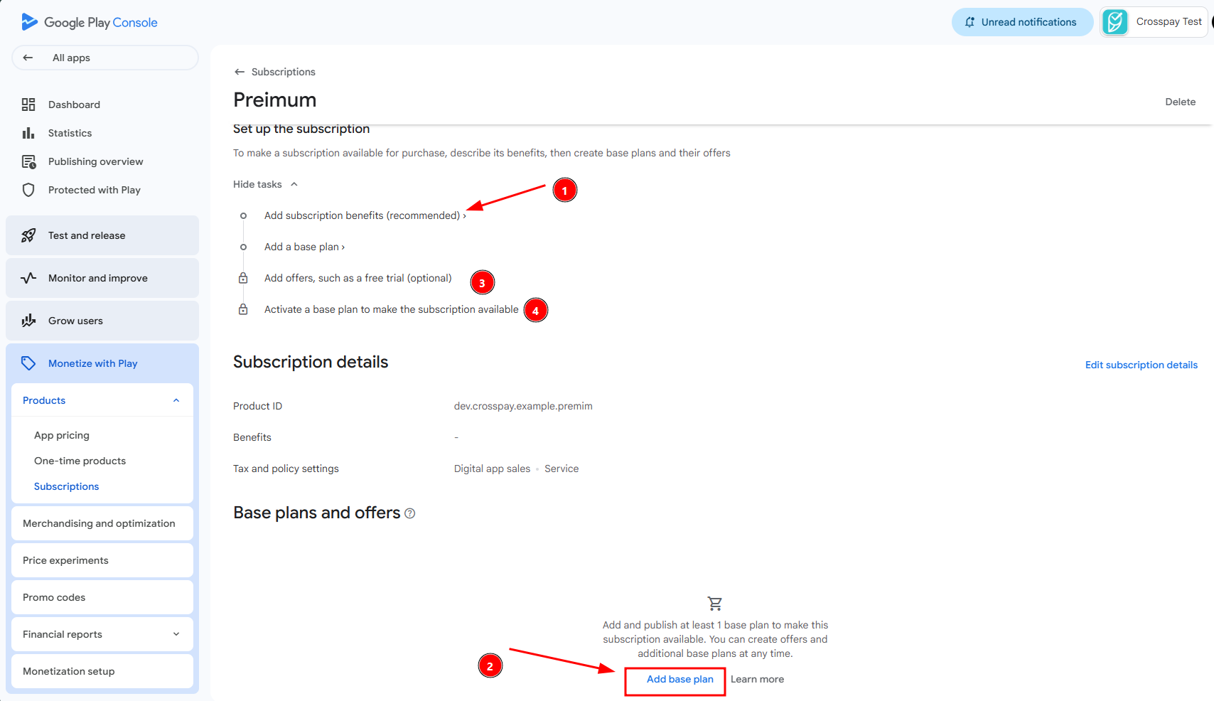 PlayStore Base Plan Guide